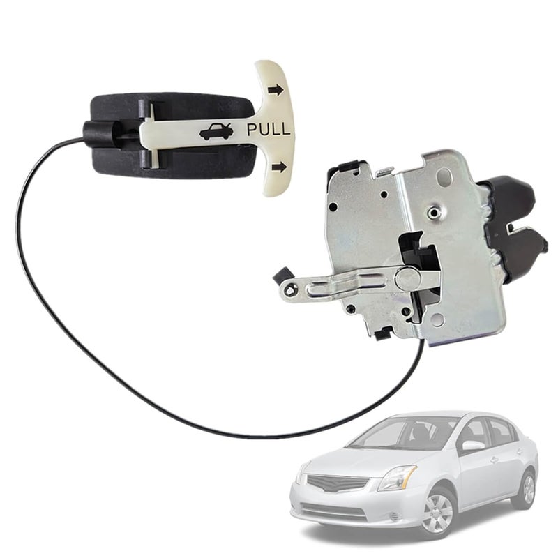 LDCRE Rear Trunk Lock Latch Lid Actuator Compatible with 2007-2012 Nissan Sentra,Rear Trunk Latch Lock Pull Handle Replace 84630-ET02A 84630ET02A - Image 1